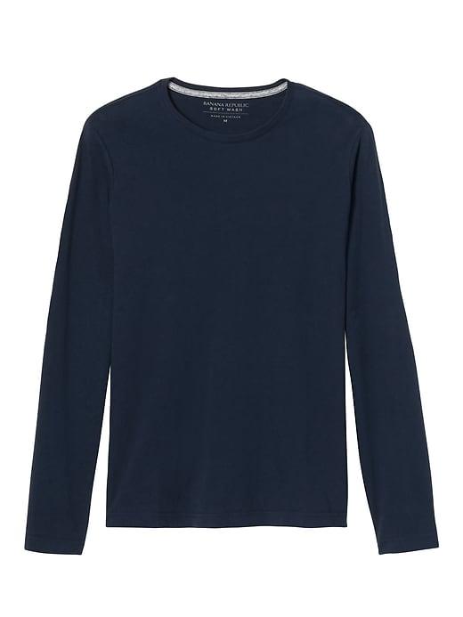 Banana Republic Soft Wash Long Sleeve Tee - Classic Navy