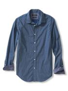 Banana Republic Mens Grant Fit Custom 078 Wash Shirt Size L Tall - Comet Blue