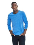 Banana Republic Soft Wash Long Sleeve Tee - Cerulean Blue