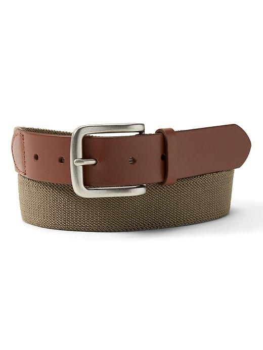 Banana Republic Mens Stretch-web Buckle Belt Khaki Size 34