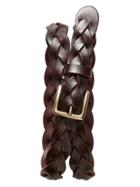 Banana Republic Braided Leather Belt Size L - Brown