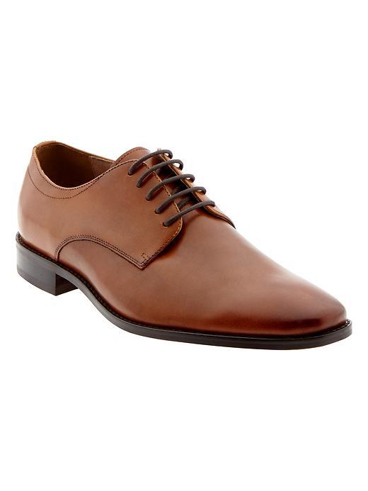 Banana Republic Mens Shaw Italian Leather Oxford Size 10 - Cognac