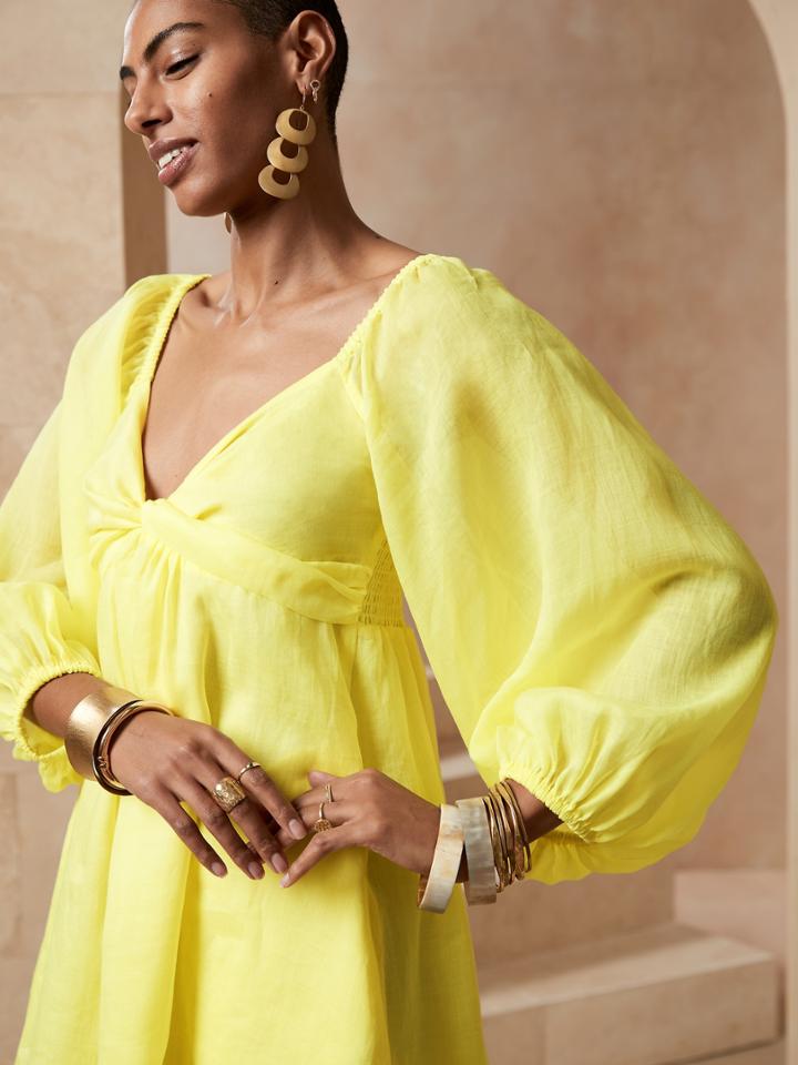 Ramie Twist Dress