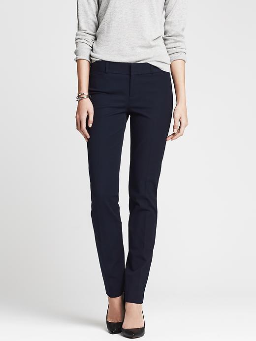 Banana Republic Womens Sloan Fit Slim Ankle Pant Size 16 Long - True Navy