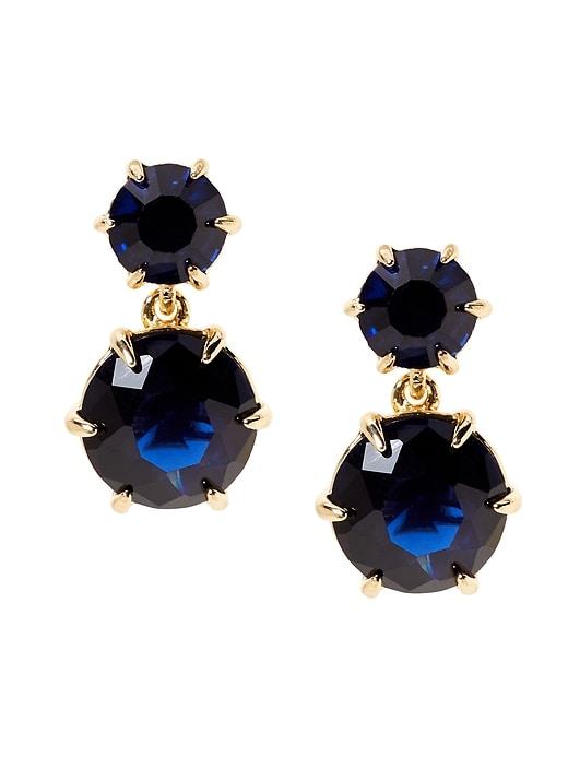 Banana Republic Womens Statement Stones Drop Earring Navy Size One Size