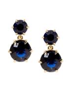 Banana Republic Womens Statement Stones Drop Earring Navy Size One Size