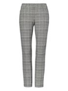 Banana Republic Womens Sloan Skinny-fit Check Ankle Pant Black & White Size 12
