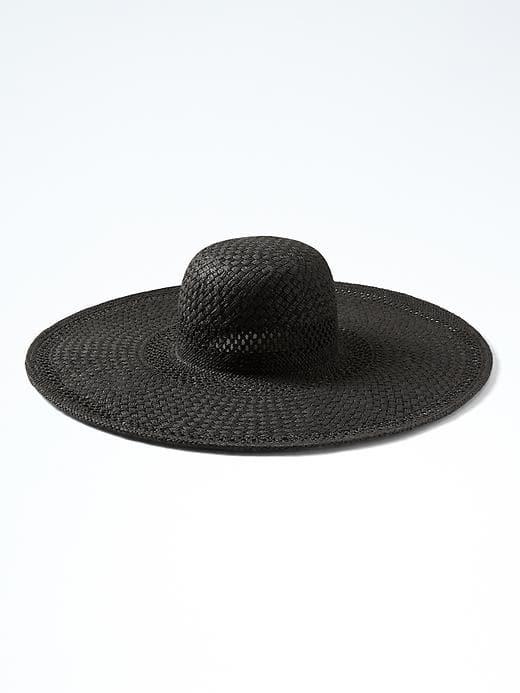 Banana Republic Crochet Mesh Sun Hat - Black