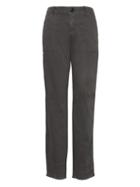 Banana Republic Womens Petite Straight-fit Utility Chino Pant Dark Gray Size 0