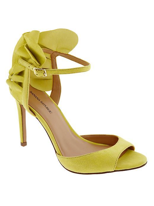 Banana Republic Jackie Heel Size 10 - Spiced Citron