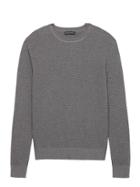 Banana Republic Mens Supima Cotton Waffle-knit Crew-neck Sweater Asphalt Size M