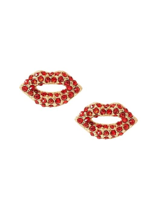 Banana Republic Lips Pav Stud Earring