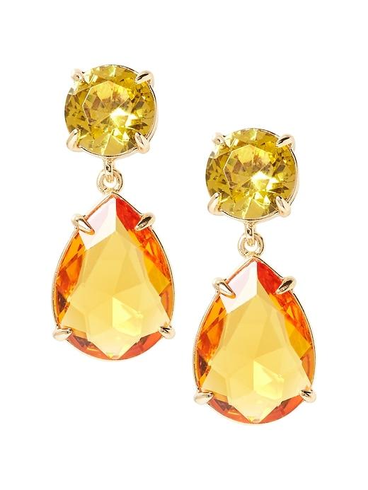 Banana Republic Womens Gemstone Drop Earring Topaz Size One Size