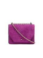 Banana Republic Envelope Micro Suede Shoulder Bag - Violet