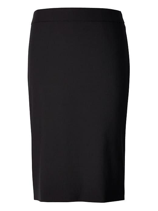 Banana Republic Womens Lightweight Wool High-waisted Pencil Skirt Black Size 0