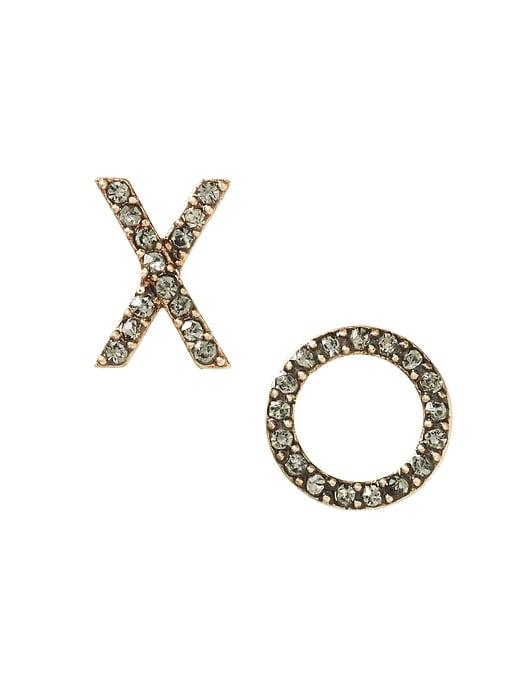 Banana Republic Womens Xo Stud Earring Smoke Size One Size