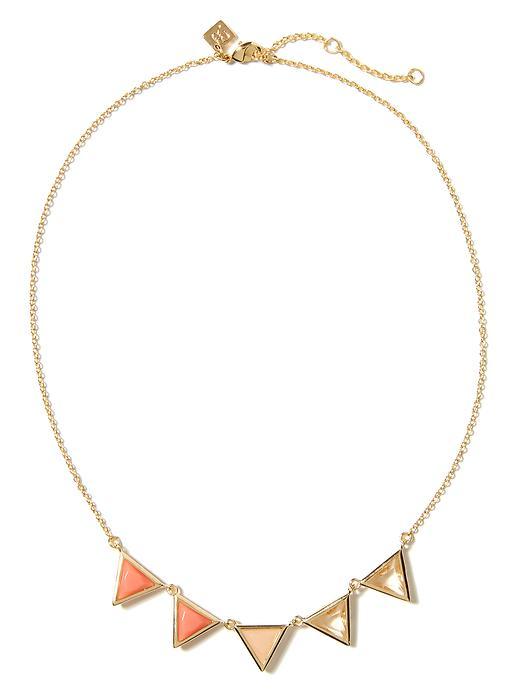 Banana Republic Triangle Delicate Necklace Size One Size - Brass