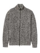 Banana Republic Mens Italian Cotton Blend Full-zip Sweater Jacket Black Size M