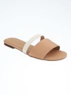 Banana Republic Double Strap Slides - Vachetta