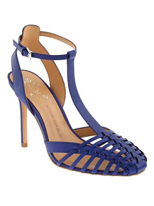 Banana Republic Vienna Heeled Sandal Size 10 - Neon Cobalt