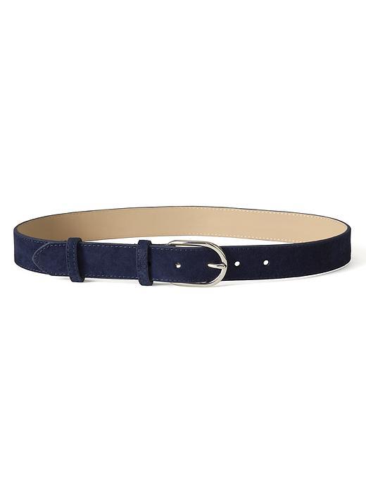 Banana Republic Suede Trouser Belt Size M - Navy