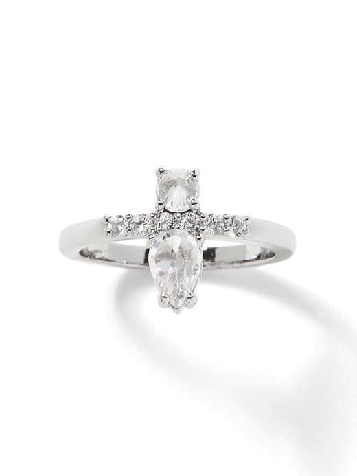 Banana Republic Ice Cut Ring - Silver