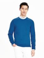 Banana Republic Mens Todd &amp; Duncan Cashmere Sweater Size L Tall - Blue