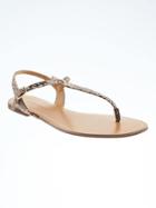 Banana Republic Ryan T Strap Sandal - Natural Mix