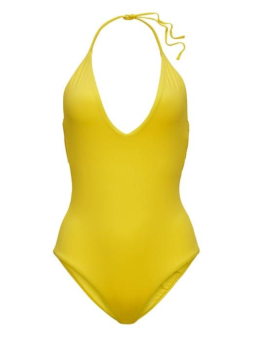 Banana Republic Womens Onia   Nina One Piece Yellow Size M