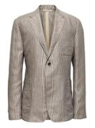 Banana Republic Mens Heritage Slim Khaki Linen Blazer Light Khaki Size 42