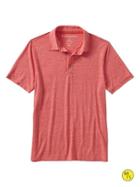 Banana Republic Factory Tri Blend Solid Polo - Lipstick Red