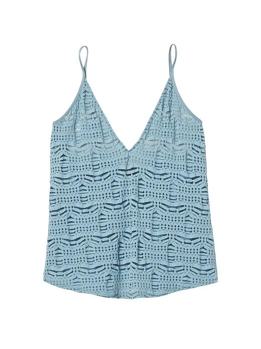 Banana Republic Womens Cosabella   Bisou Lace Camisole Bathe Blue Size M