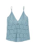 Banana Republic Womens Cosabella   Bisou Lace Camisole Bathe Blue Size M