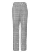 Banana Republic Womens Petite Hayden Tapered-fit Pull-on Plaid Pant Plaid Size M