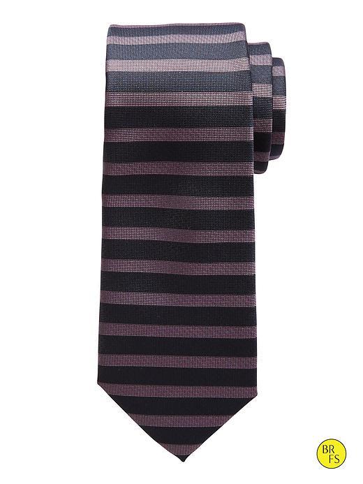 Banana Republic Factory Purple Stripe Slim Tie Size One Size - Blue Multi