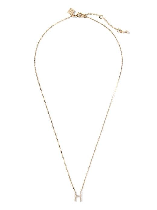 Banana Republic Womens Pav H Necklace Gold Size One Size