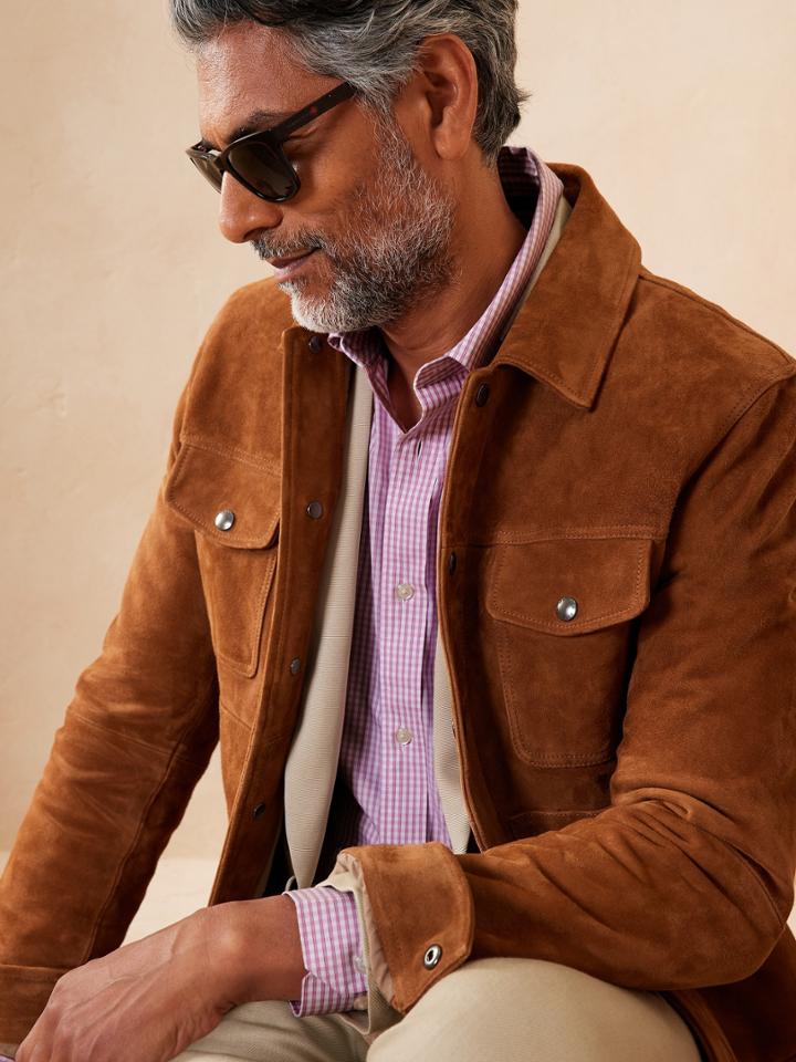 Slim Non-iron Dress Shirt With Button-down Collar