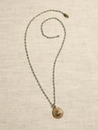 Tiny Medallion Turquoise Bead Necklace | Aureus + Argent