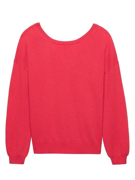 Banana Republic Womens Feather-touch V-back Sweater Red Size Xl