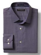 Banana Republic Mens Camden Fit Non Iron Square Weave Shirt - Purple Grape