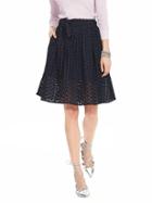 Banana Republic Womens Laser Cut Denim Skirt Size 8 - Chambray