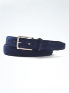 Banana Republic Italian Suede Belt - Navy