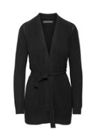 Banana Republic Womens Petite Wool-cashmere Blend Ribbed Cardigan Black Size L