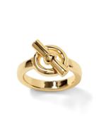 Banana Republic Womens Toggle Link Ring Gold Size 8