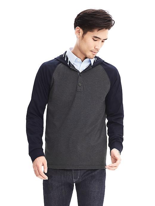 Banana Republic Mens Luxe Touch Hoodie Size L Tall - Gray Heather