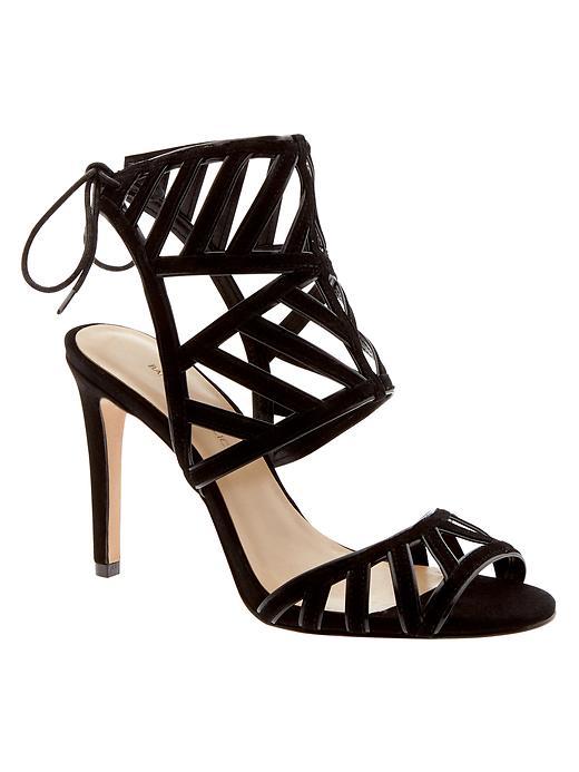 Banana Republic Bev Cutout Heel Size 10 - Black
