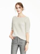 Banana Republic Womens Todd &amp; Duncan Cashmere Elbow Sleeve Pullover Size Xs - Cocoon