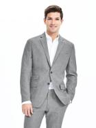 Banana Republic Mens Modern Slim Gray Linen Suit Jacket Size 36 Regular - Gray Sky