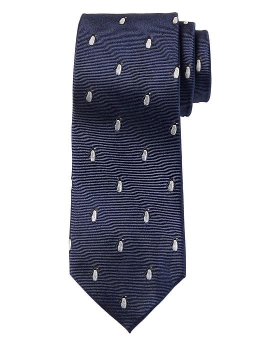Banana Republic Penguin Silk Nanotex Tie