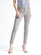 Banana Republic Womens Sloan Fit Solid Pant - Light Gray